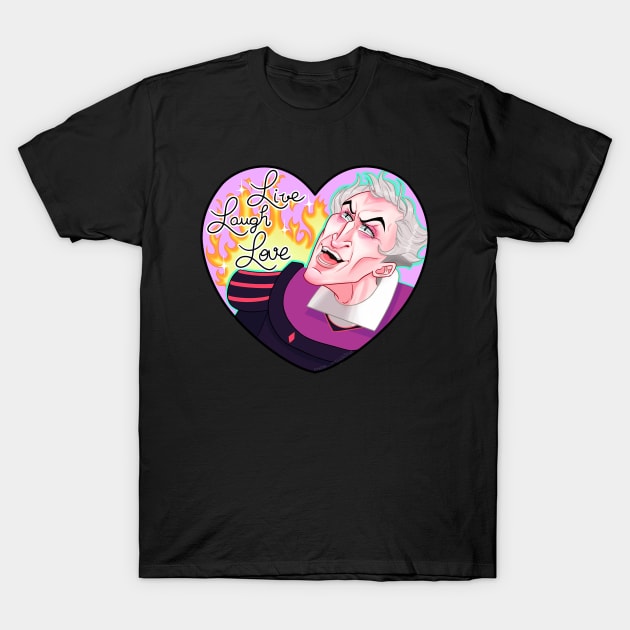 Live, Laugh and Love T-Shirt by Mo-Machine-S2